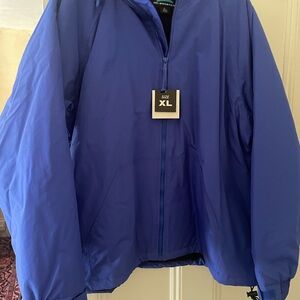 New hooded lined nylon jacket
